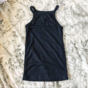 Plain Black Halter Top